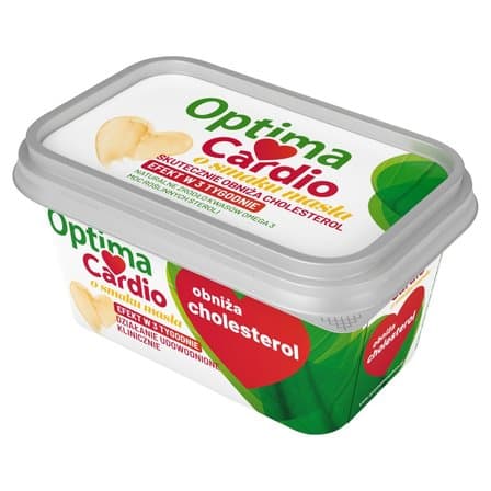 OPTIMA CARDIO Margaryna roslinna z dodatkiem steroli roslinnych o smaku masla. 36,98 zl/kg
