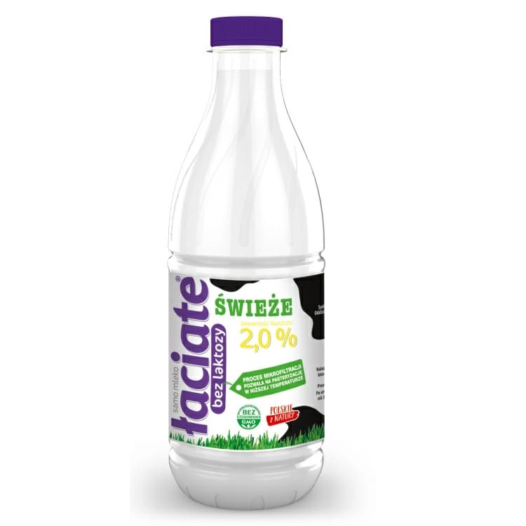 LACIATE Mleko swieze 2% bez laktozy. 5,99 zl/l