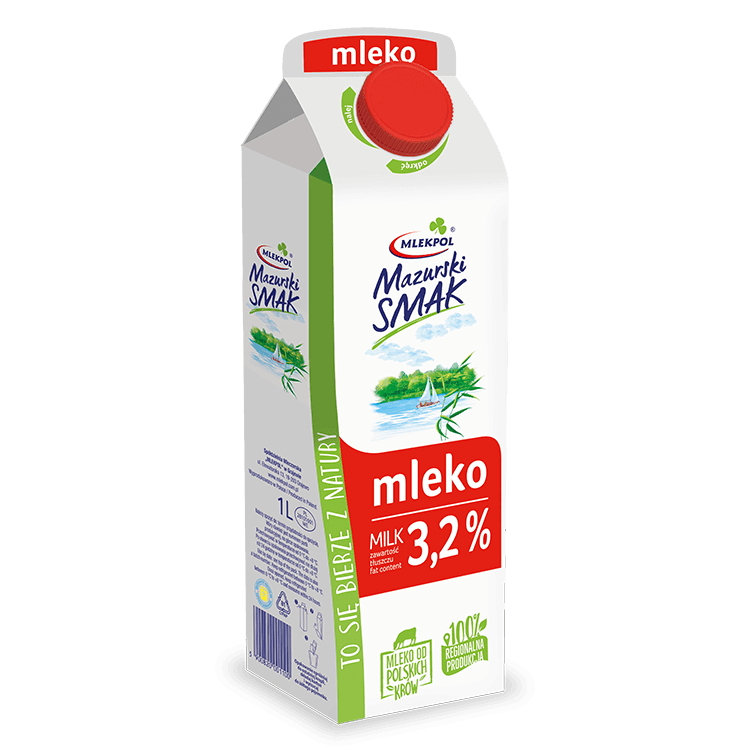 MLEKPOL MAZURSKI SMAK Mleko 3,2%. 5,39 zl/l