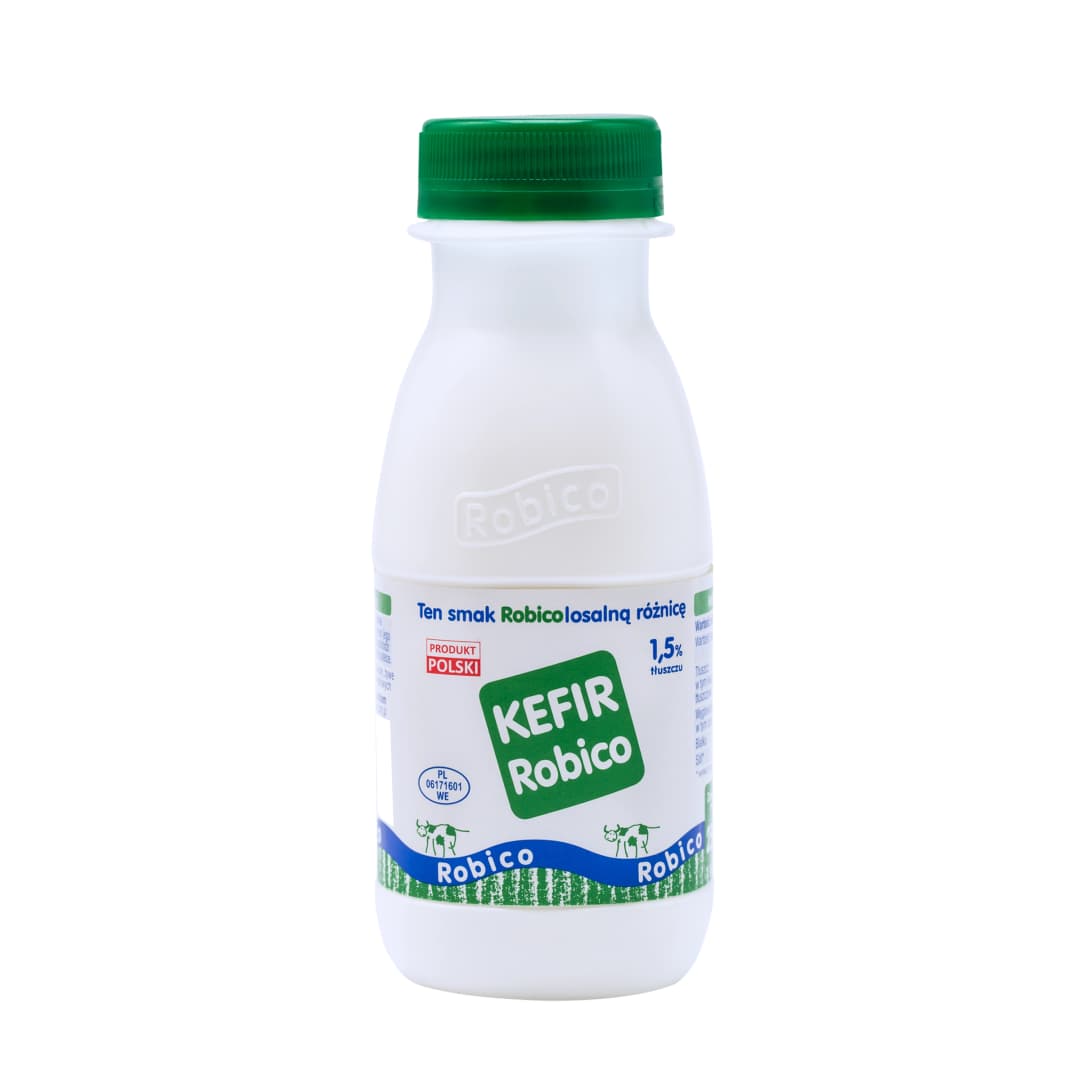 ROBICO Kefir tradycyjny 1,5%. 9,96 zl/kg