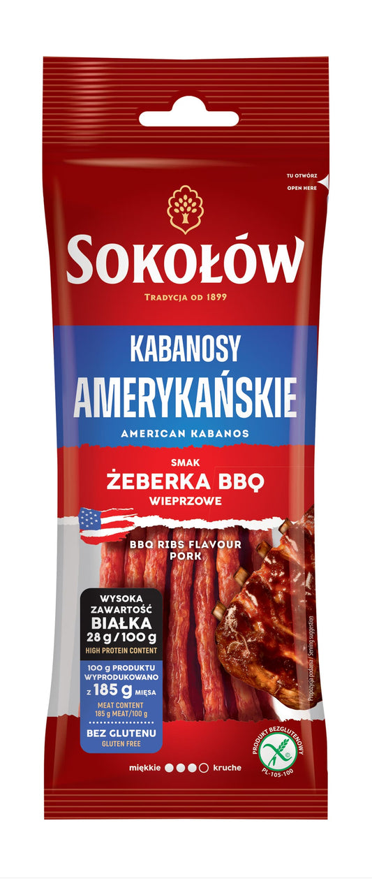 SOKOLOW Kabanosy Amerykanskie. 84,90 zl/kg