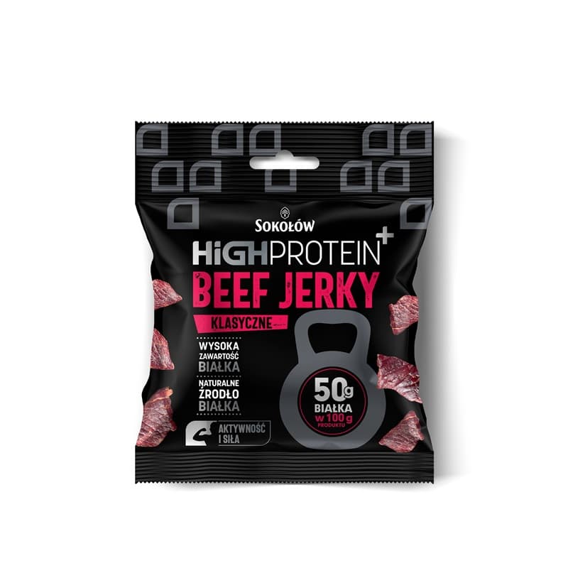 HIGH PROTEIN Beef jerky. 371,60 zl/kg