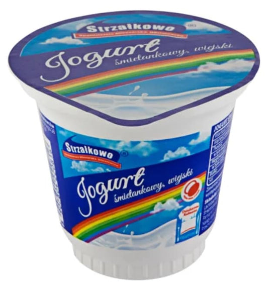 STRZALKOWO Jogurt smietankowy wiejski. 19,95 zl/kg