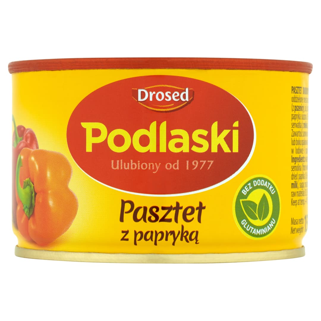 DROSED PODLASKI Pasztet drobiowy z papryka. 21,87 zl/kg