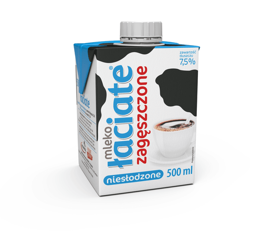 LACIATE Mleko zageszczone nieslodzone UHT 7,5%. 11,98 zl/l