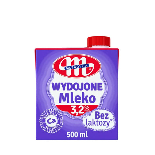 MLEKOVITA WYDOJONE Mleko UHT 3,2% bez laktozy. 7,98 zl/l