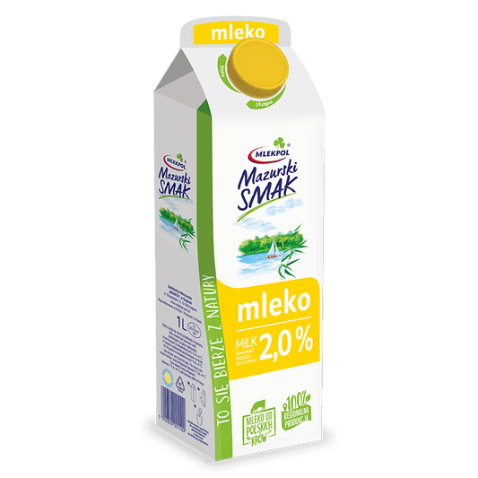 MLEKPOL MAZURSKI SMAK Mleko 2,0%. 5,29 zl/l
