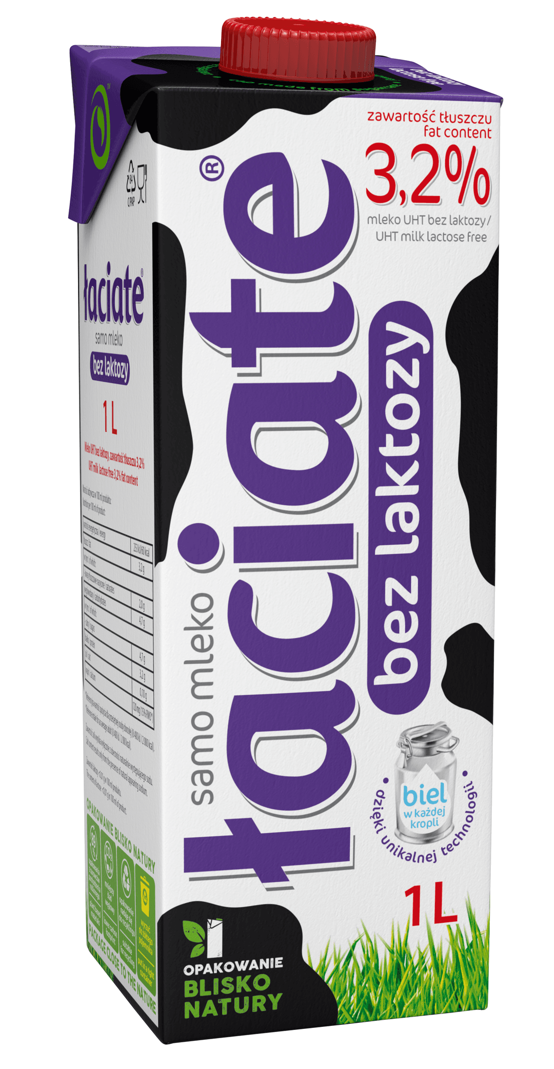 LACIATE Mleko UHT 3,2% bez laktozy. 5,89 zl/l