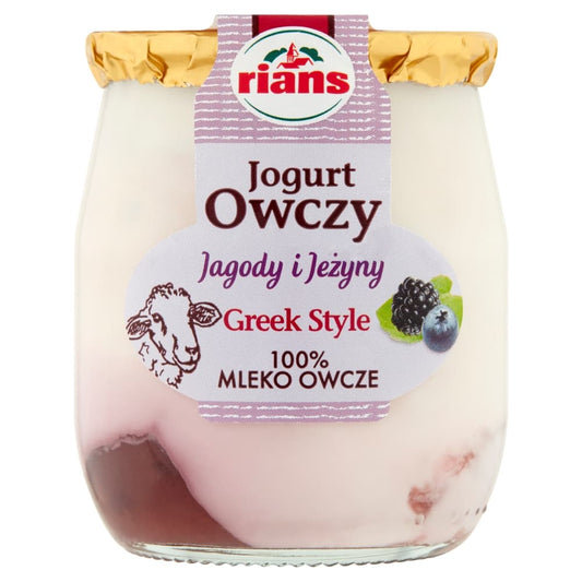 RIANS Jogurt owczy jagodowo-jezynowy. 62,52 zl/kg