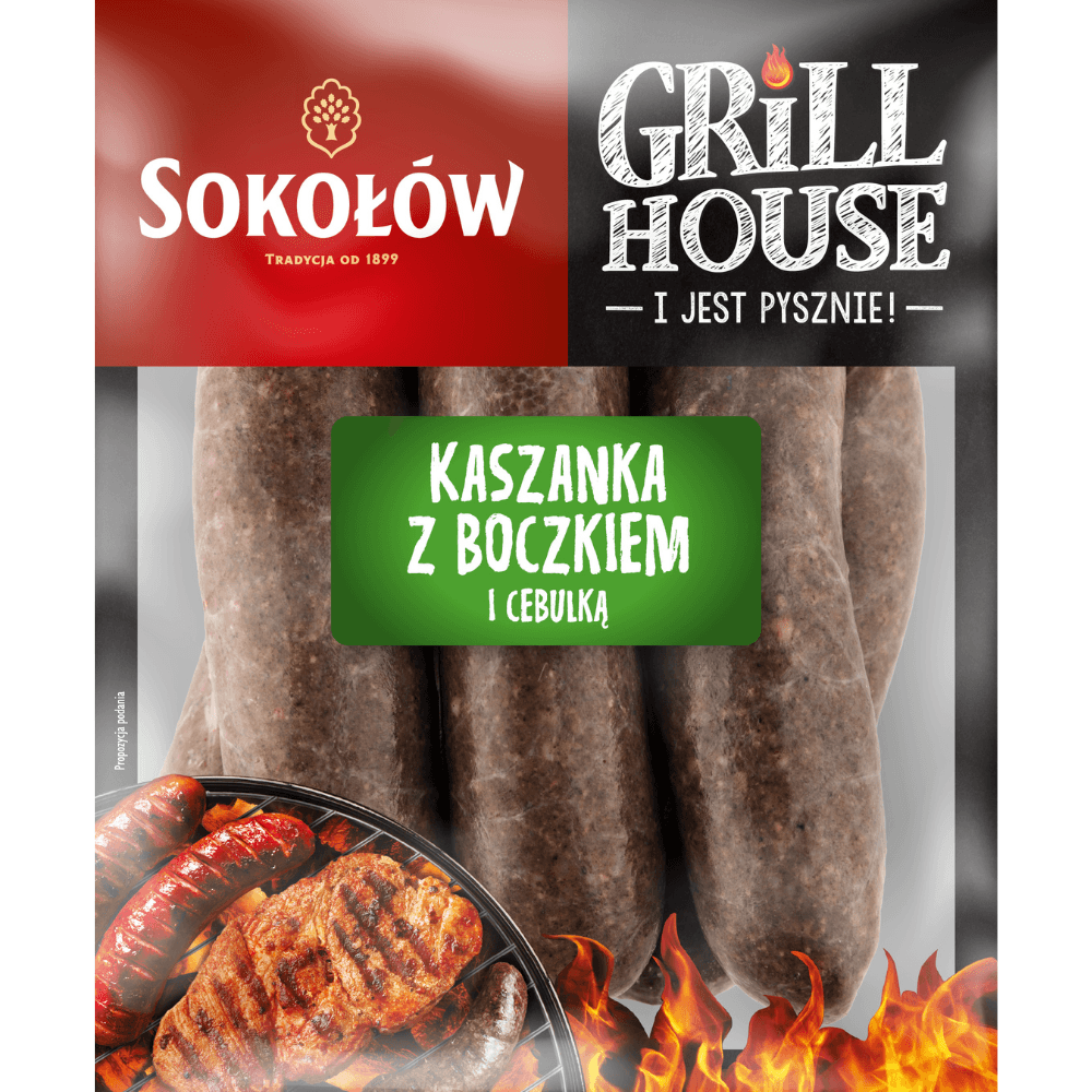 SOKOLOW Kaszanka grillowa z boczkiem. 22,65 zl/kg