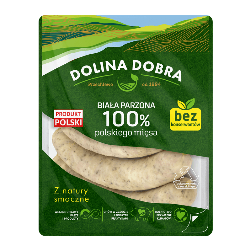 DOLINA DOBRA Biala parzona 100% polskiego miesa. 44,51 zl/kg